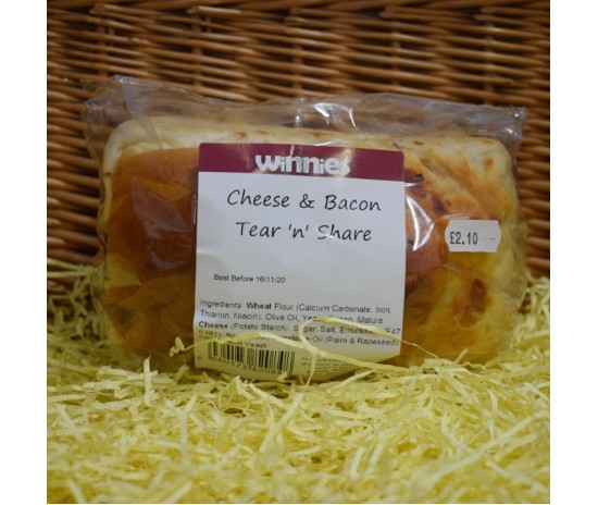 Cheese and Bacon Tear 'n' Share