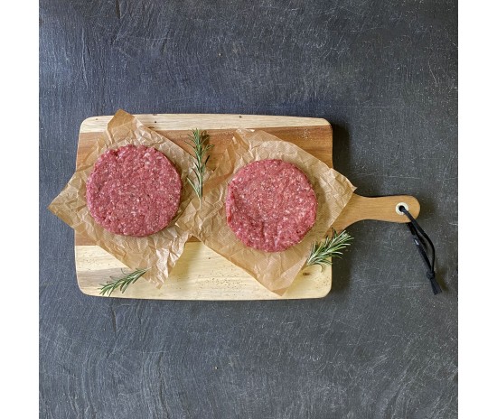 8oz Plain Beef Steak Burgers (2 x 220g)