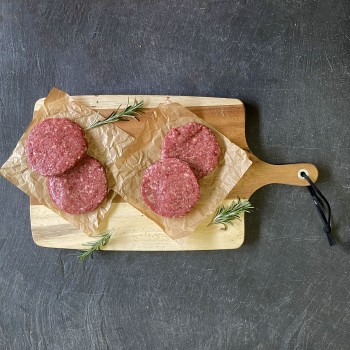 Plain Beef Steak Burgers (4 x 100g)